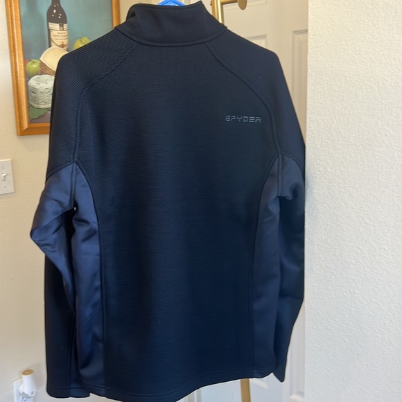 Spyder Men’s Medium Black 1/4 zip Pullover NWT - Picture 5 of 7